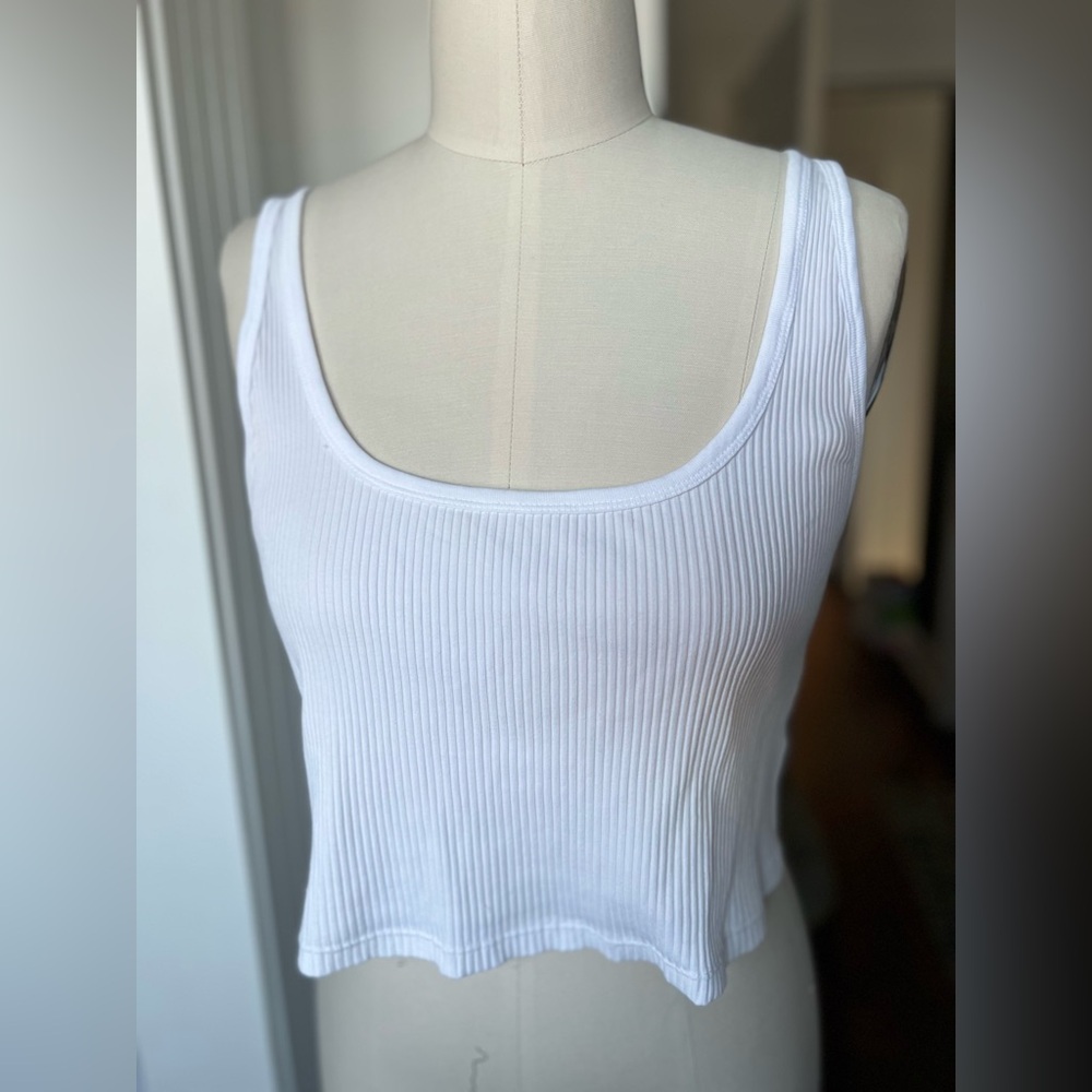 Rib knit crop tank